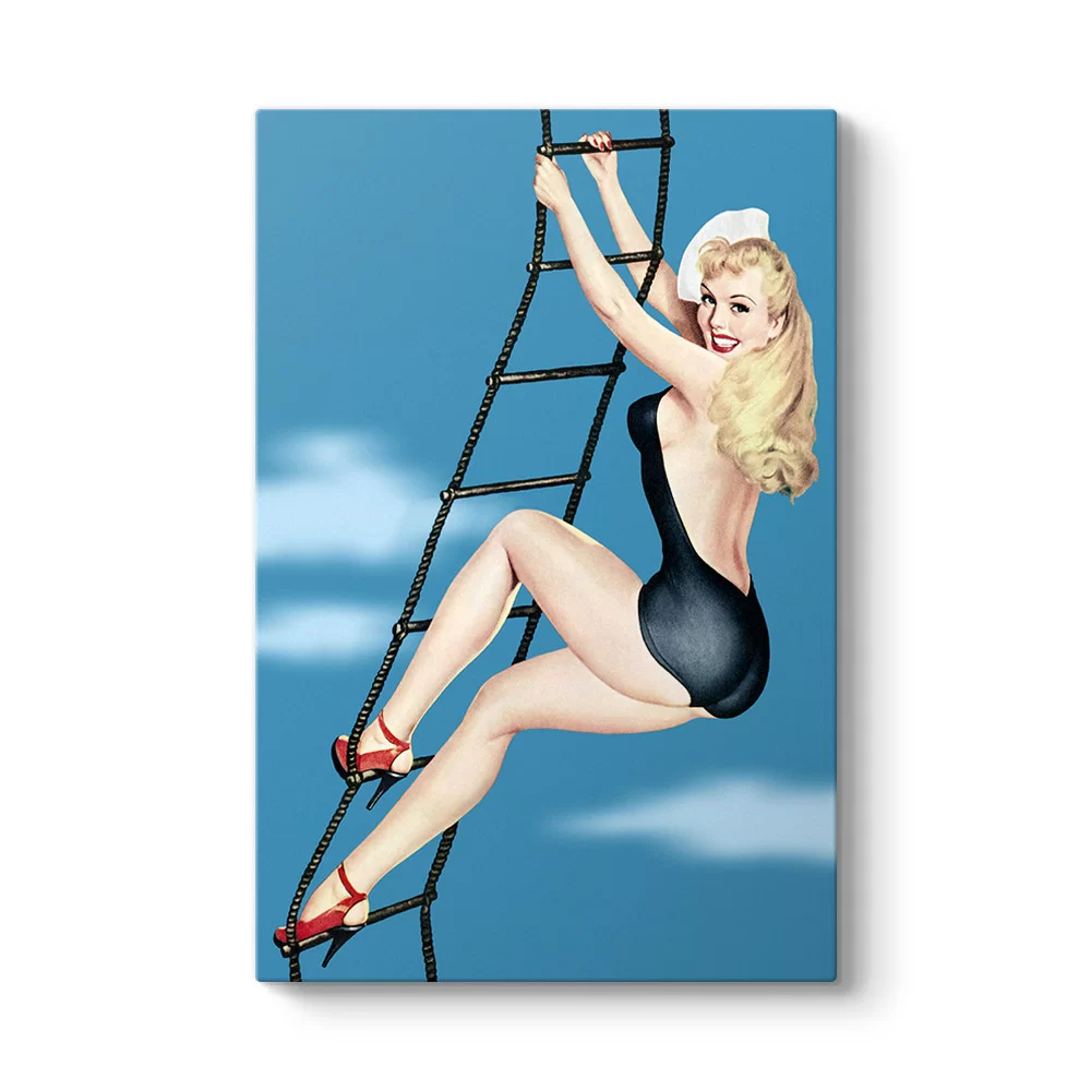 Pin Up Girl Merdiven Tablosu - Model 2